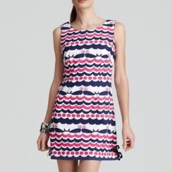 Lilly Pulitzer Dresses & Skirts - NWT Lilly Pulitzer Whales Tails Delia Shift Dress